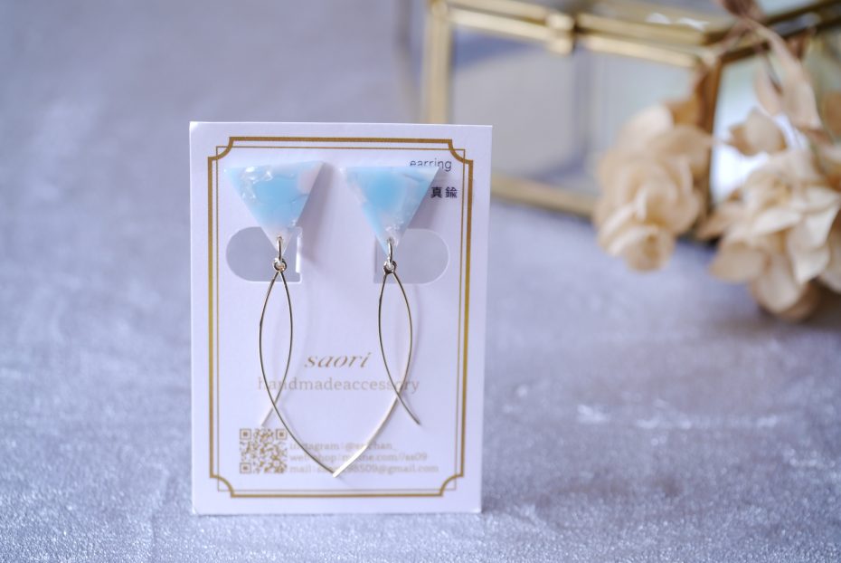 べっこうピアス＆イヤリング  [ saori handmade accessory ]