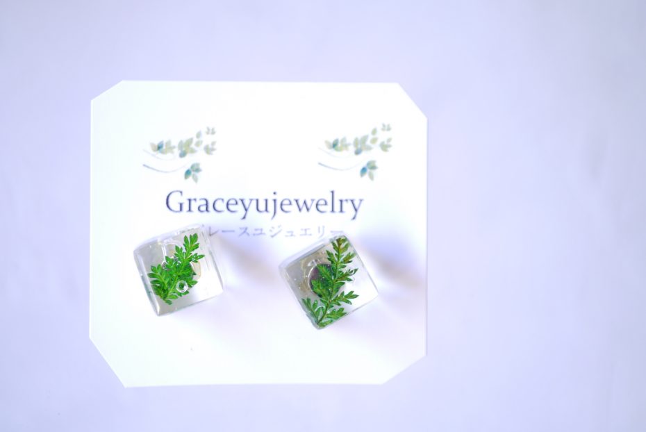 ナチュラル好きの方へ。ひばのピアス [ Grace yu Jewelry ]