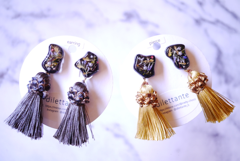 色、素材、花。すべてにときめくイヤリングとピアス [ dilettante ]