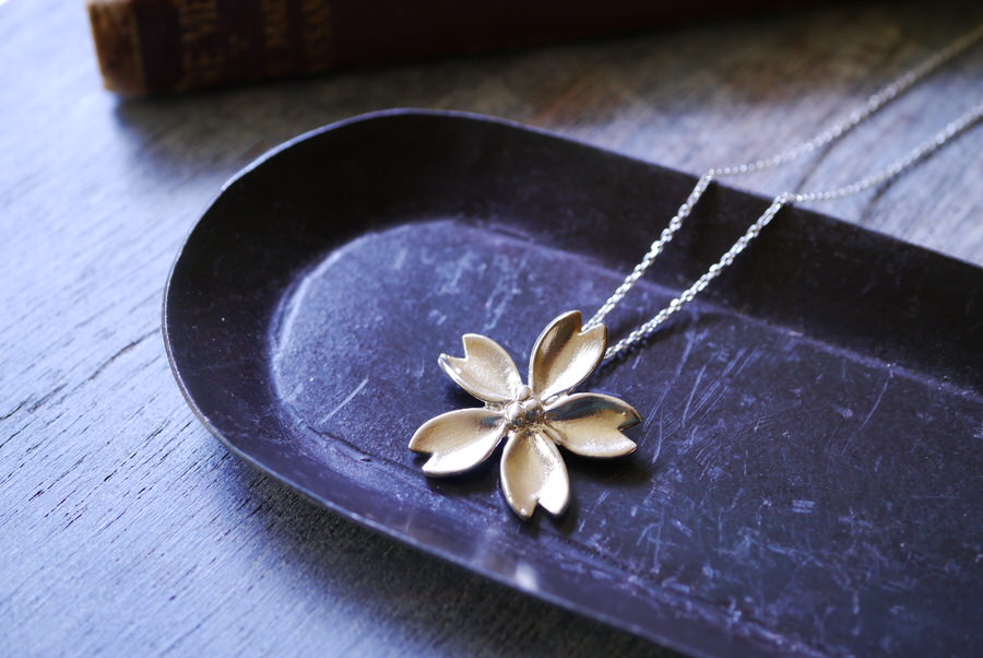Atelier*miz お花のシルバーネックレス