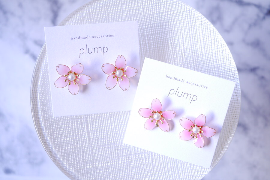 Plump 春のお花ピアス&イヤリング