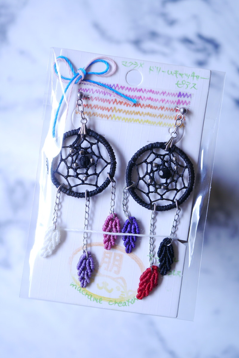 朋さん　ドリームキャッチャーピアスが届きました！