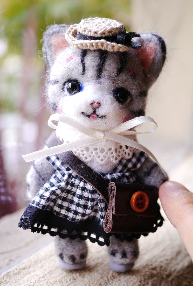 soraさん 羊毛フェルトの旅猫さんぬいぐるみが届きました!