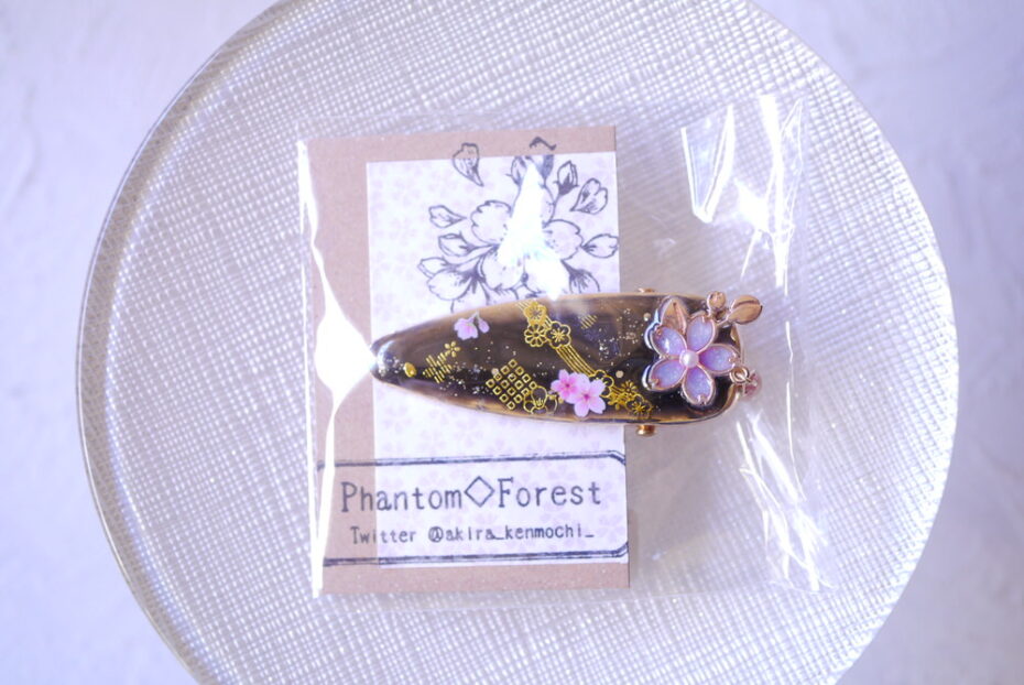 Phantom◇Forestさん 桜のイヤリングとヘアクリップのご紹介