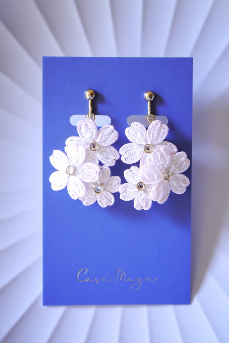 Casa Mayuさん　桜のふんわりイヤリングのご紹介
