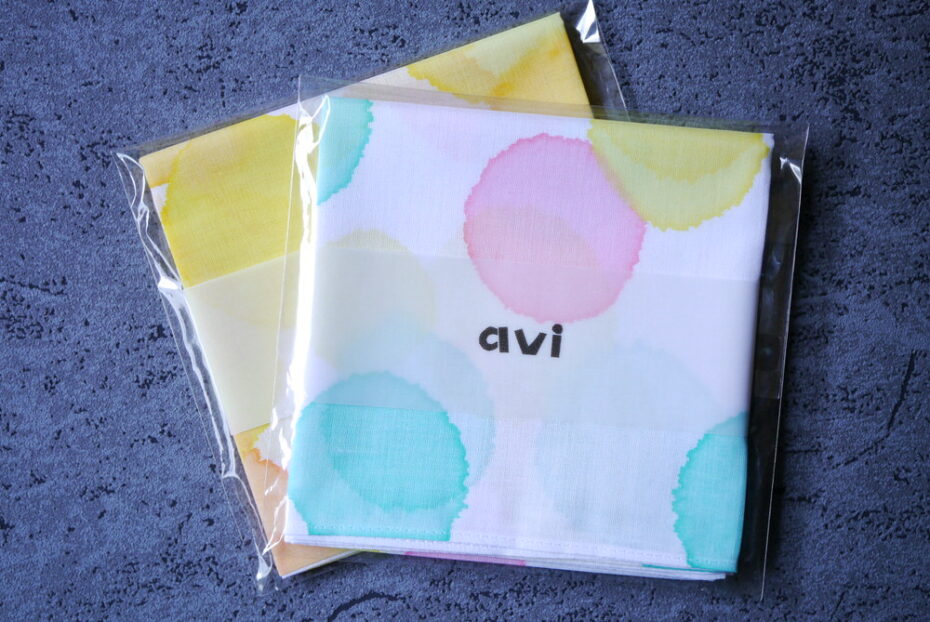 aviさん みずたまハンカチのご紹介