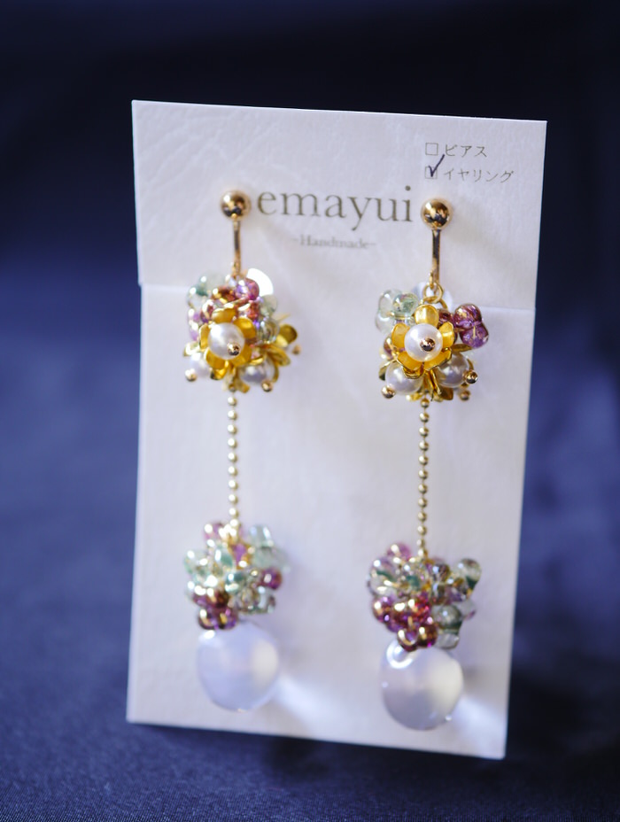 emayuiさん 森の贈り物イヤリングのご紹介