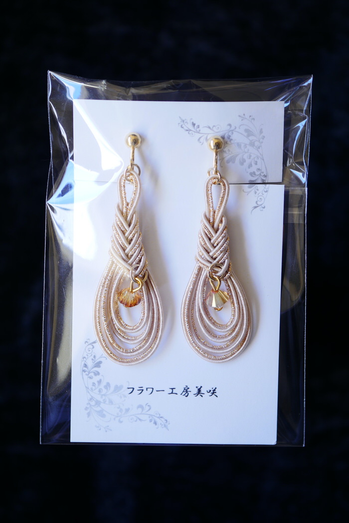 フラワー工房美咲さん 水引イヤリングのご紹介