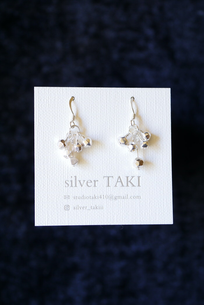 silver TAKIさん　しずくピアスと淡水パールのピアスのご紹介