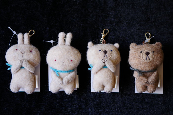 KUMA*YAさん　くまさん＆うさぎさんチャームのご紹介
