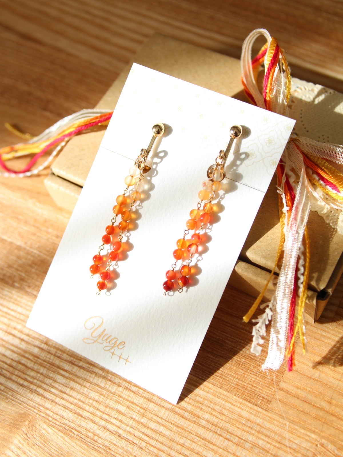 【Carnelian Mellowピアス】