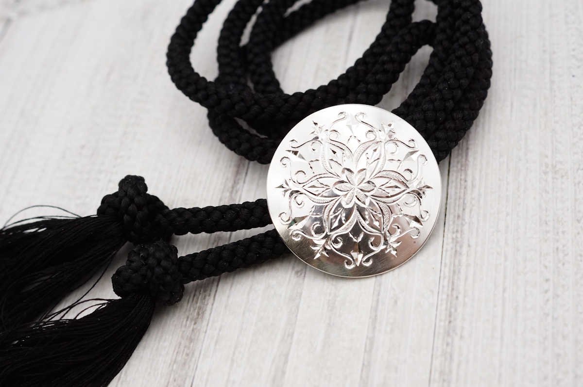 silver 手彫りのループタイ(一点物過去作)